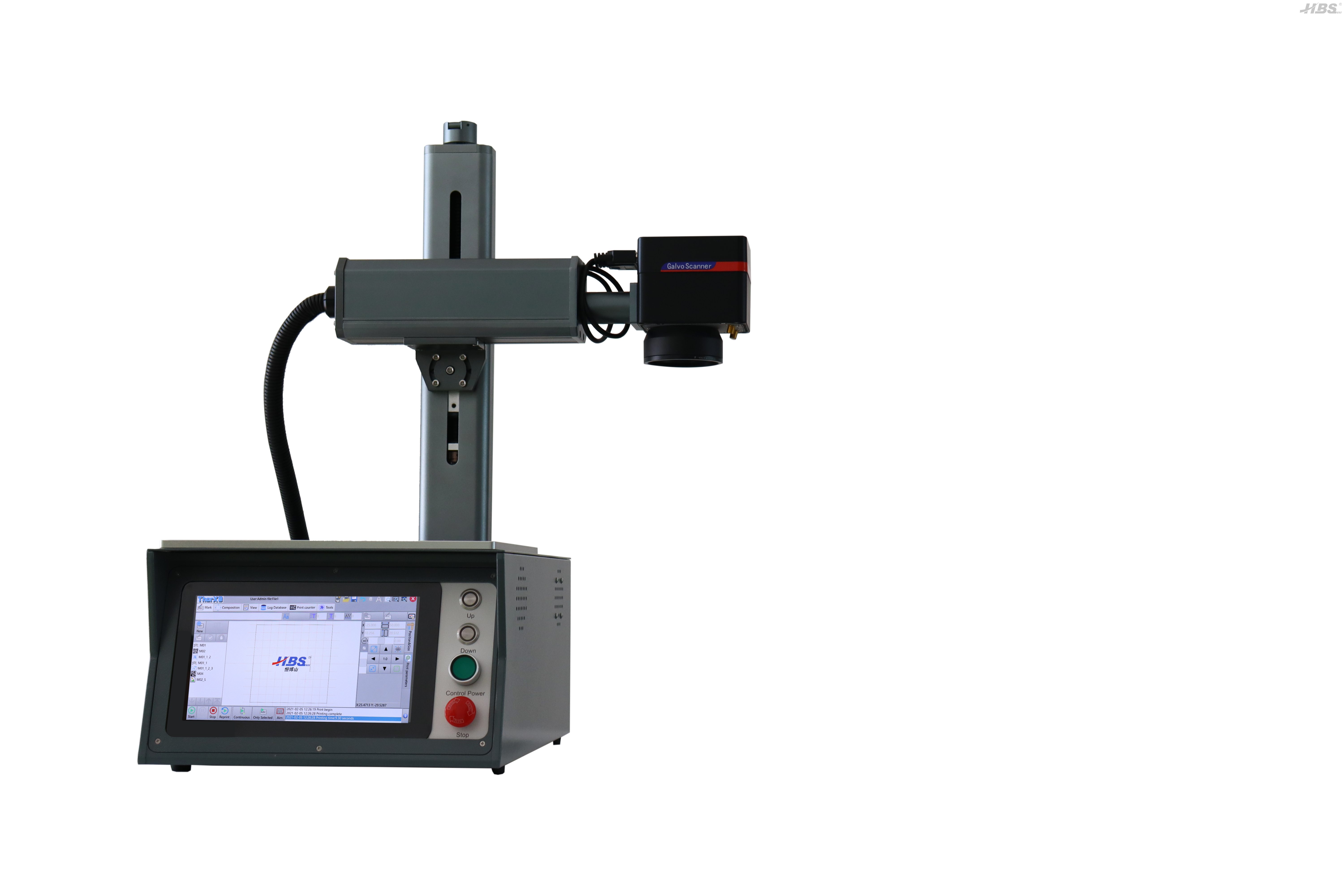 Side profile highlighting the 360-degree rotating head mechanism