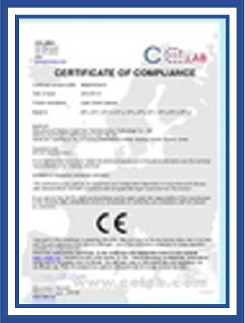 Laser Welding Machine Patent Certificate