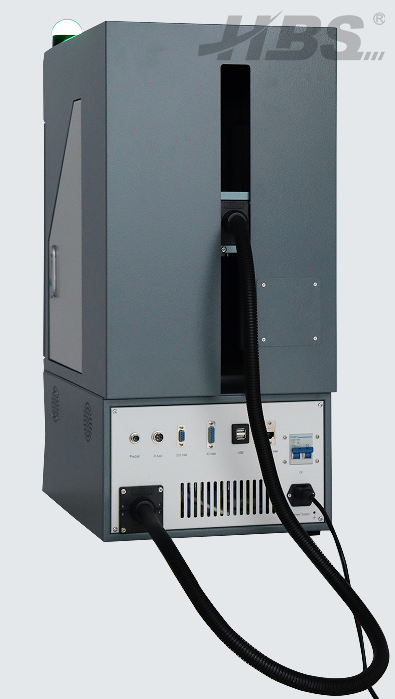 Enclosed desktop economical fiber laser engraving equipment HBS-GQ-20 cabinet