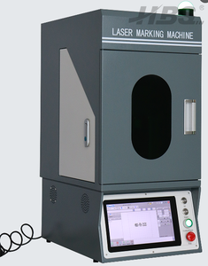 Enclosed desktop economical fiber laser engraving equipment HBS-GQ-20 cabinet