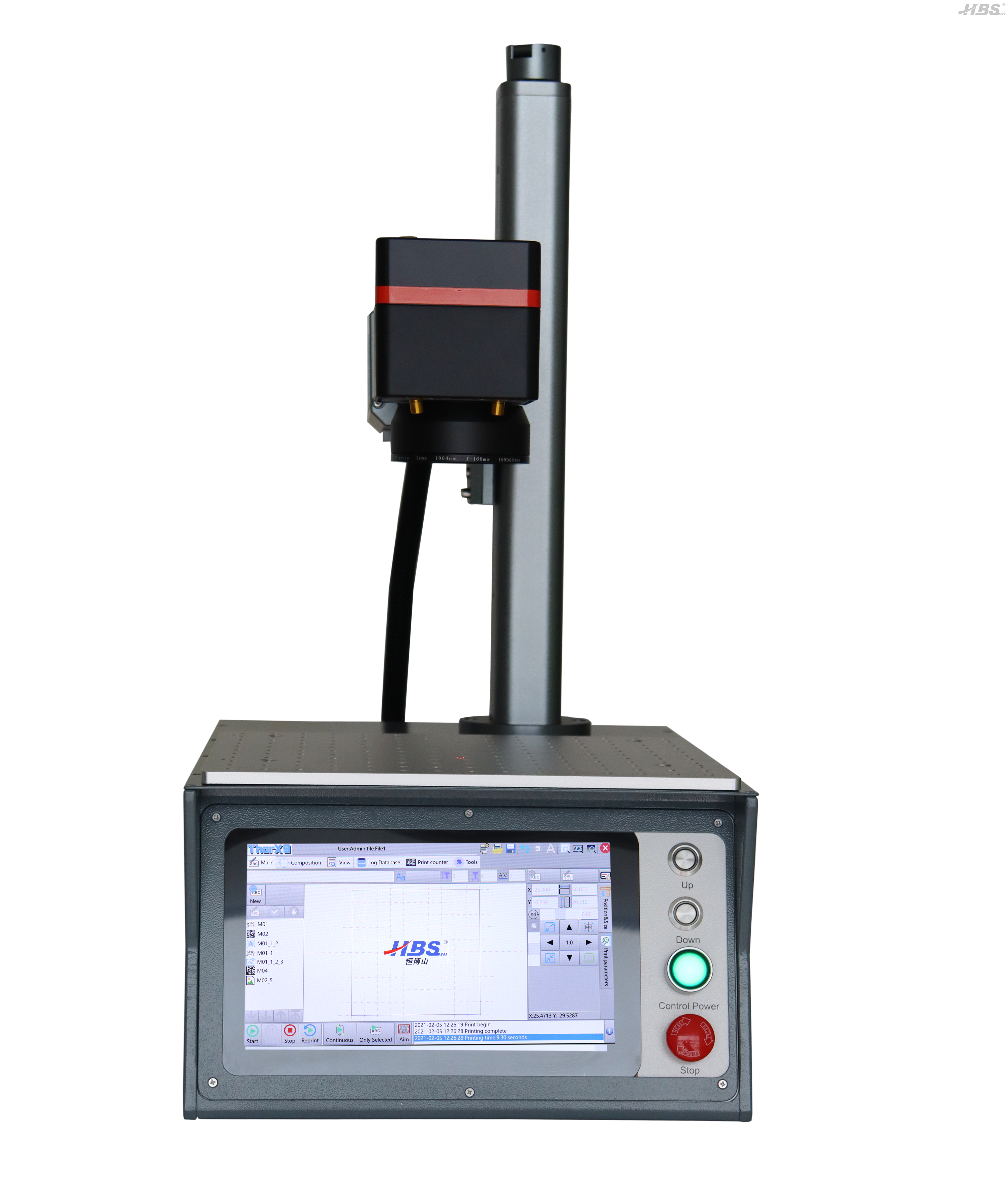 New Presentation Bench Top Compact Economic Laser Marking Machine HBS-GQ-20 New